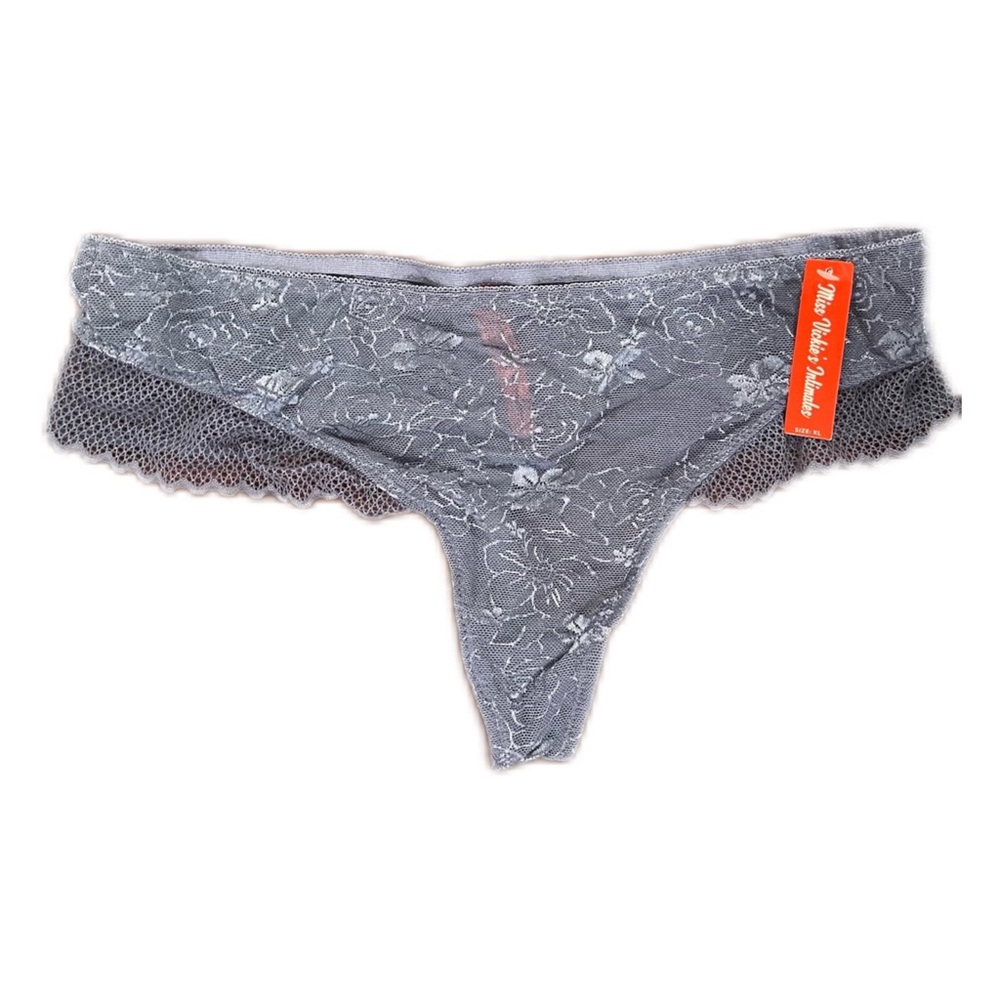 NWT XL Gray Thong
